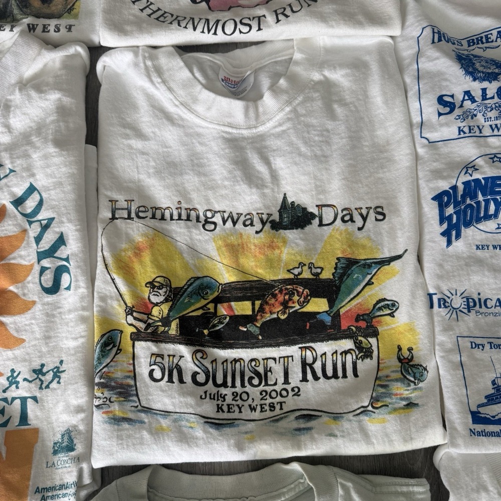 Vintage Lot of 16 Rare Key West Marathon Race Running Shirts Tees 5k, 7 Mile - Picture 8 of 16